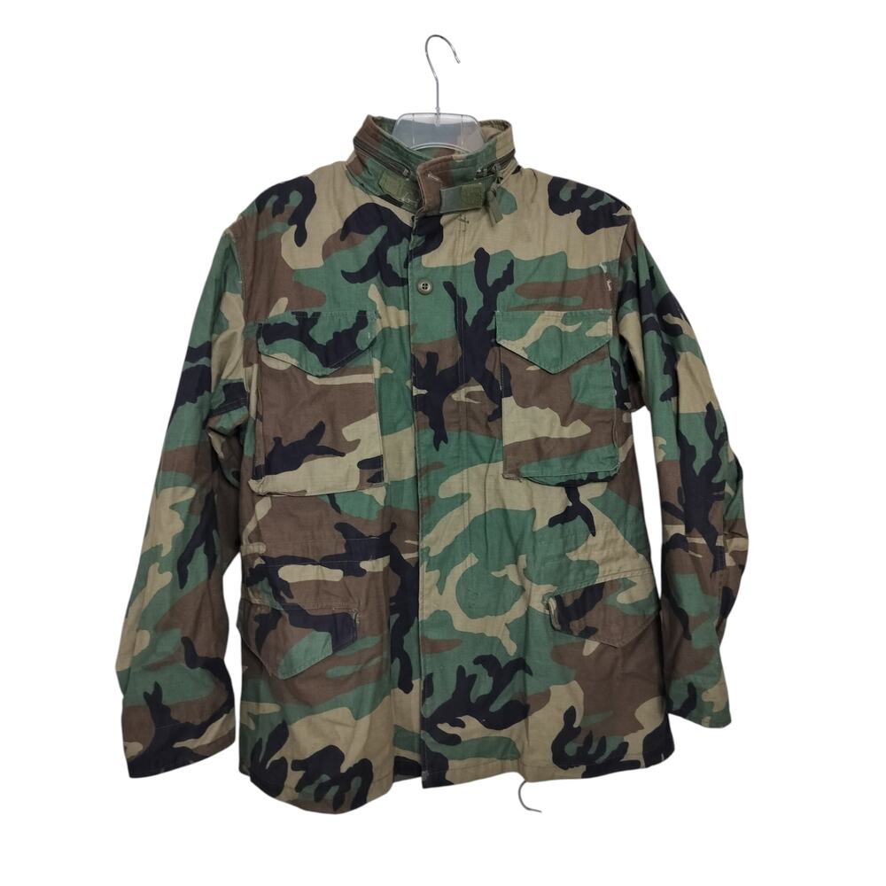 5294)US Military M65 Field Jacket Coat Cold Weather M Regular Woodland Camo